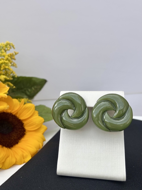 Brinco Resina Verde - comprar online