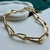 Colar Elos Martelados Dourado
