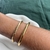 Bracelete Básico Dourado na internet