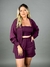 TRIJUNTO FEMININO CAMISA, TOP E SHORT EM VISCOSE MARSALA - comprar online