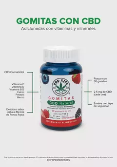 3 Pack Gomitas con CBD - Sabor Frutos Rojos - comprar en línea