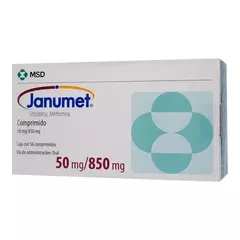 Janumet 50/850 Mg Recubiertos 56 Comprimidos