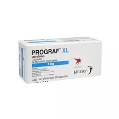 Prograf XL 1 mg Caja Con 50 Cápsulas.