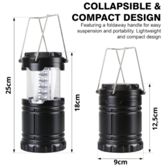 Farol para Camping Extensible 30 Leds con Doble Gancho - comprar online