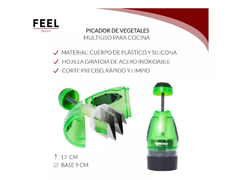 Picador Triturador Manual Multiuso Verduras Cocina - Comprafacil