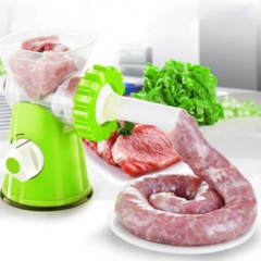 Trituradora Hogar Mezclador de Carne Pequeña +Accesorio Para Realizar Embutidos - Comprafacil