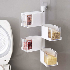 Dispenser de especias 4 niveles movible con cuchara BLANCO en internet