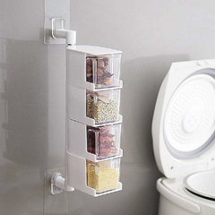 Dispenser de especias 4 niveles movible con cuchara BLANCO - comprar online