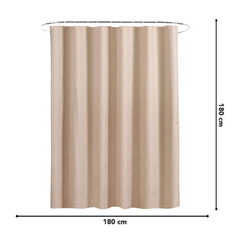 Cortina de Baño Antihongos PVC Beige - Comprafacil