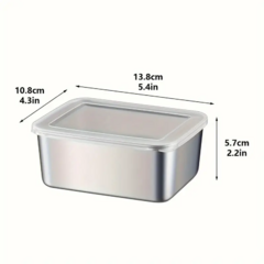 Fuente para Horno de Acero Inoxidable Con Tapa 14x11cm - comprar online