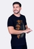 T-SHIRT MASCULINA -KING LEÃO LARANJA na internet