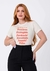 T-SHIRT FEMININA - DEUS DIZ QUE EU SOU - COR MARFIM - comprar online