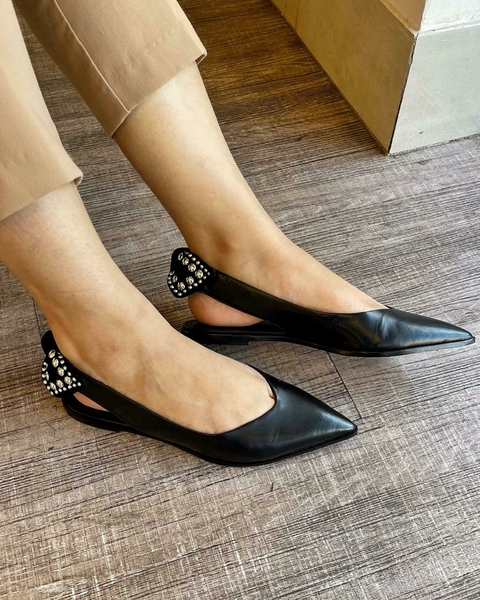 Sapatilha Slinback Laço Bico Fino Carrano