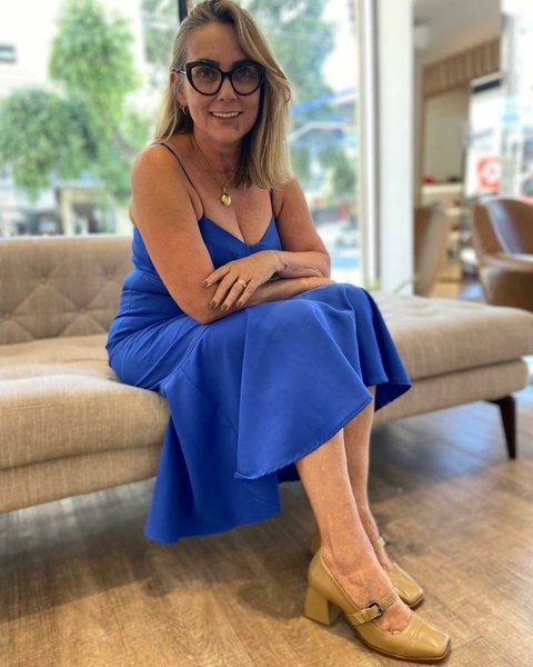 Sapato Verniz Salto Bloco Paula Bahia