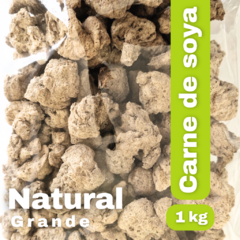 CARNE DE SOYA NATURAL/CARAMELO GRANDE 1 KG X 10 Uni