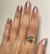 Anel Duplo Turmalinas Verdes - Ouro Amarelo 18K - comprar online