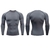 T-Shirt Esportiva Compressão Masculina Dry Fit Manga Longa Fitness SHEDAO