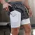 Shorts Masculino 2 em 1 Running Fitness Academia Com Bolso e suporte para Camisa