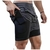 Shorts Masculino 2 em 1 Running Fitness Academia Com Bolso e suporte para Camisa - comprar online