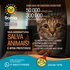 Clube Sorria impactando vidas - Plano único - Salve vidas! - SORRIA IMPACTANDO VIDAS - EMPREENDEDORISMO SOCIOAMBIENTAL DE IMPACTO 