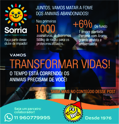 Clube Sorria impactando vidas - Plano único - Salve vidas! na internet