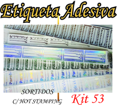 Fechamento para Presentes etiquetas adesiva hot stamping ouro Kit 53 - comprar online
