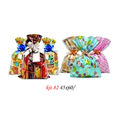 Saco presente metalizado sortidos 45X60 kit 82 - comprar online