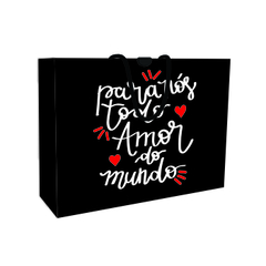 Caixa Retangular com alça nylon Amor 02 - comprar online