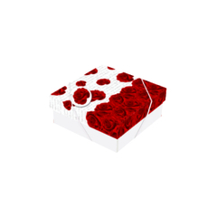 Caixa Quadrada floral rosas vermelhas 039 na internet