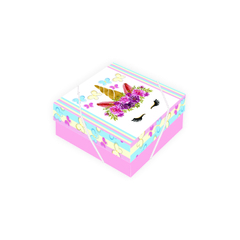 Caixa Quadrada infantil unicornio 056 - comprar online