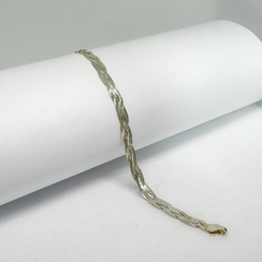 Pulseira Trançada Laminada