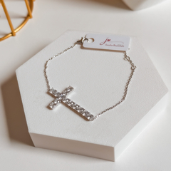 Pulseira Cruz cravejada