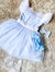 Vestido Frozen pérolas na internet