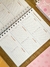 Agenda Datada -Alfabeto Floral Rosa - Lyrio Ateliê