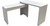 Escritorio L Esquinero Laqueado 120x40 C/2 Cajones - comprar online