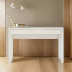 Escritorio Laqueado Minimalista Con 2 Cajones - MueblesLaqueados / CreamosTuEspacio