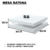 Mesa Ratona Cuadrada Laqueada 80x80 Central - Muebles Laqueados