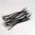 Extensor com gancho de metal prata 5mm x 35cm Mesclado preto