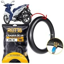 KIT COM 5 CÂMARA DE AR 2.75 - 14 TRASEIRA BIZ