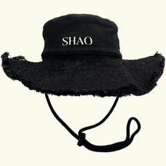 Folgado negro con cordones y broche - tienda online