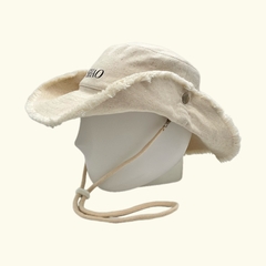 Folgado crudo con cordón y broche - comprar online
