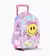 MOCHILA CARRO SMILE LIKE ME LILA CON LUZ LED - comprar online