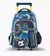 MOCHILA CARRO DINAMIC FUTBOL AZUL CON LUZ LED