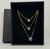 Colar triplo Venezianas Colorido Banhado a Ouro 18k