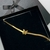Colar tipo Choker Laminado com Borboleta Banhado a Ouro 18k - comprar online