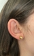 Brinco Meia Bola Banhado a Ouro 18k
