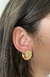 Brinco Redondo Ondulado Banhado a Ouro 18k