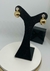 Brinco Zircônia Meia Bola Banhado a Ouro 18k
