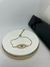Pulseira Olho Grego Vazado Banhada a Ouro 18k