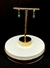 Brinco argola articulável 5mm Verde (Banho Ouro 18K) - comprar online